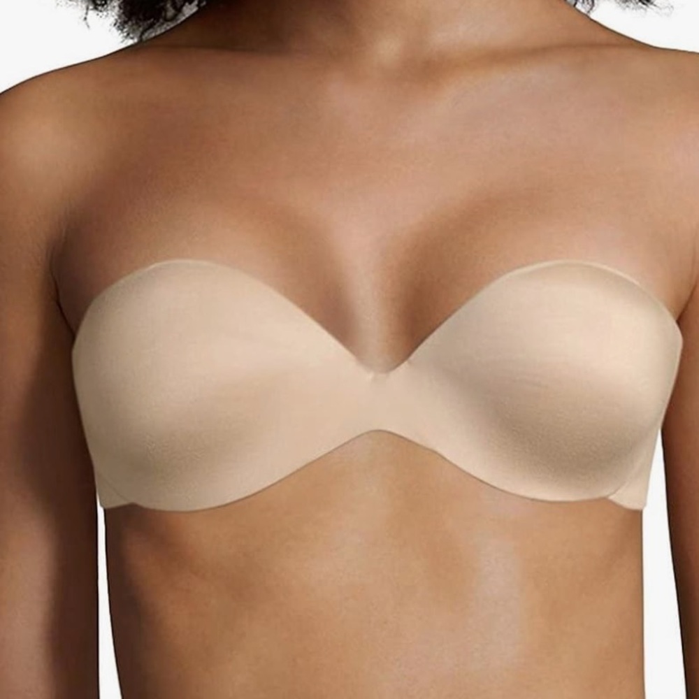 NWT Maidenform Womens Custom Lift Strapless Underwire Bra  36C